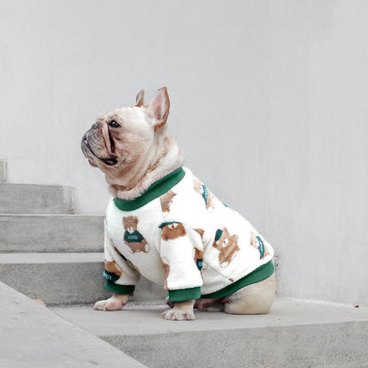 French Style Dog Pajamas for Winter