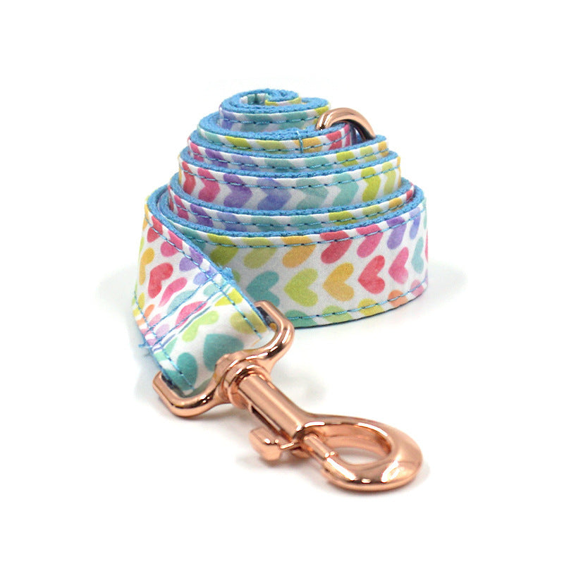 Pet Collar Leash Bow Bag Set