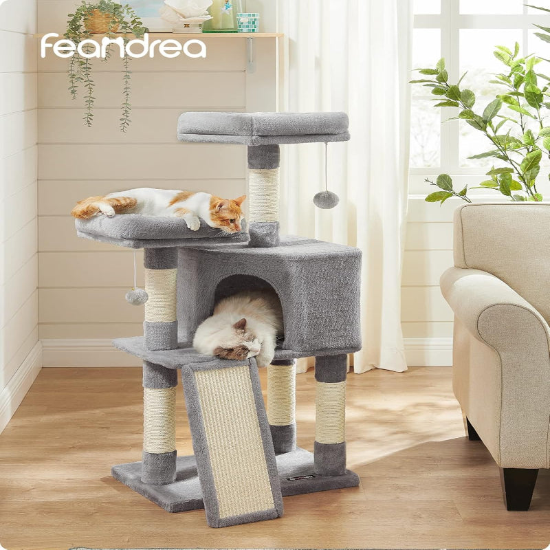 Multi-Level Cat Tower with Scratching Post