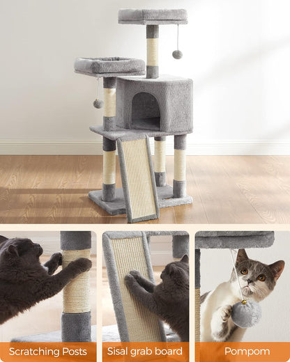 Multi-Level Cat Tower with Scratching Post