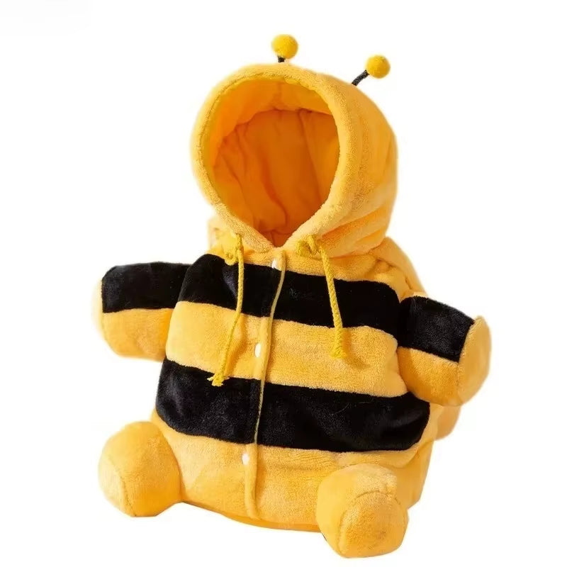 Cue Pet Carrier Bag,Internet Celebrity Autumn and Winter Warm Pet Outing Cute Little Bee, House Toy Cat Clothes