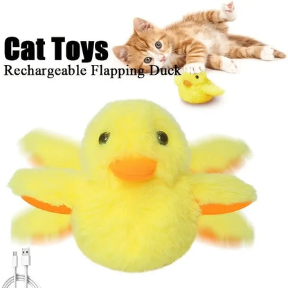 Flapping Duck Cat Toy with Vibration Sensor