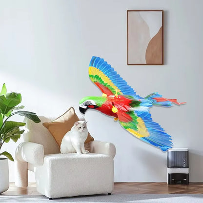 Interactive Electric Parrot Cat Toy