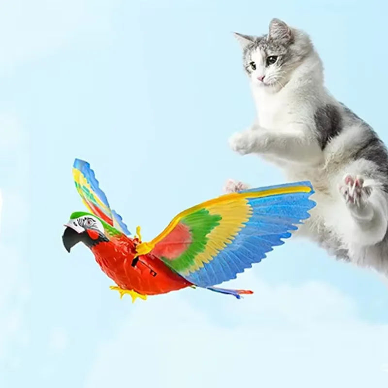 Interactive Electric Parrot Cat Toy