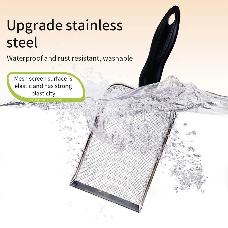 Stainless Steel Cat Litter Scoop with Fine Mesh Sifter