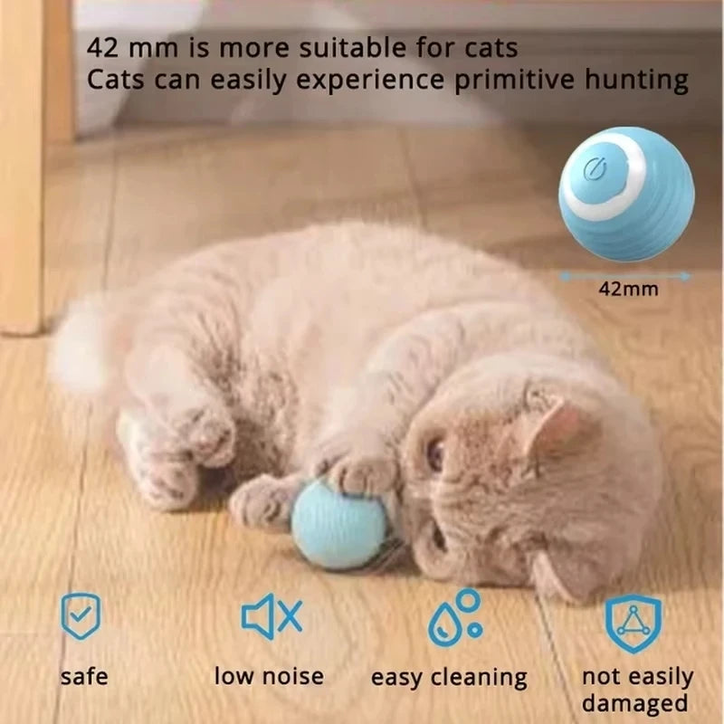 Interactive Automatic Rolling Ball for Cat 