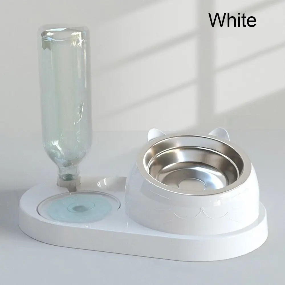 Pet Food Bowl and Water Dispenser