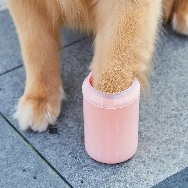 Portable Paw Cleaner Cup with Soft Silicone Brush