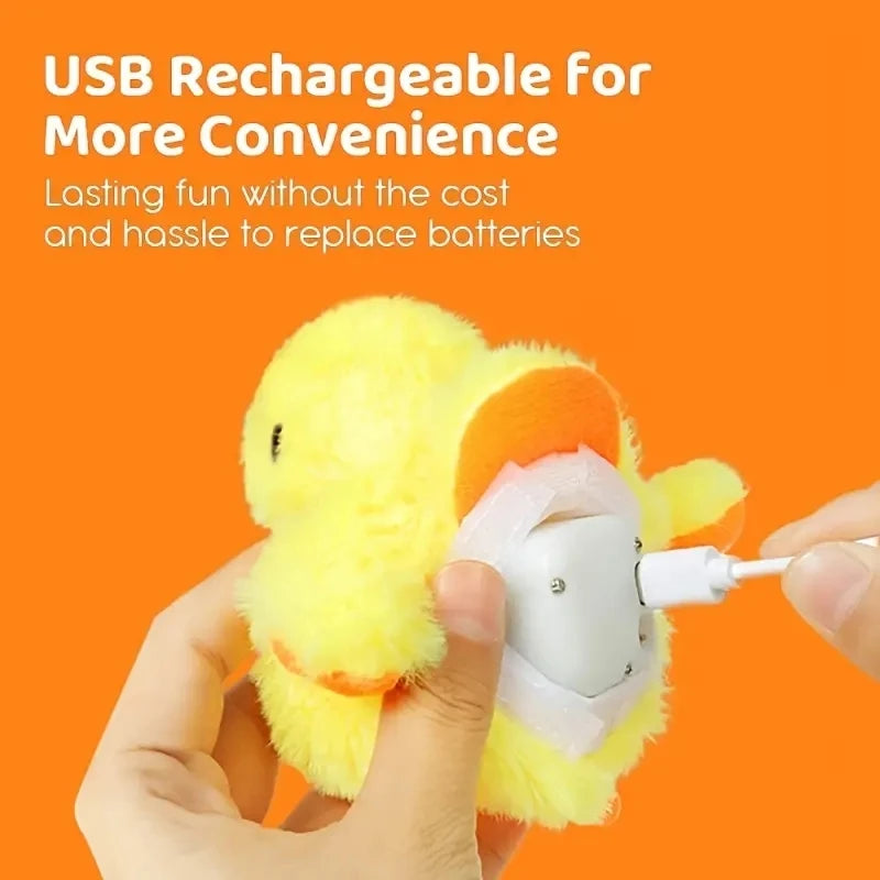 Flapping Duck Cat Toy with Vibration Sensor