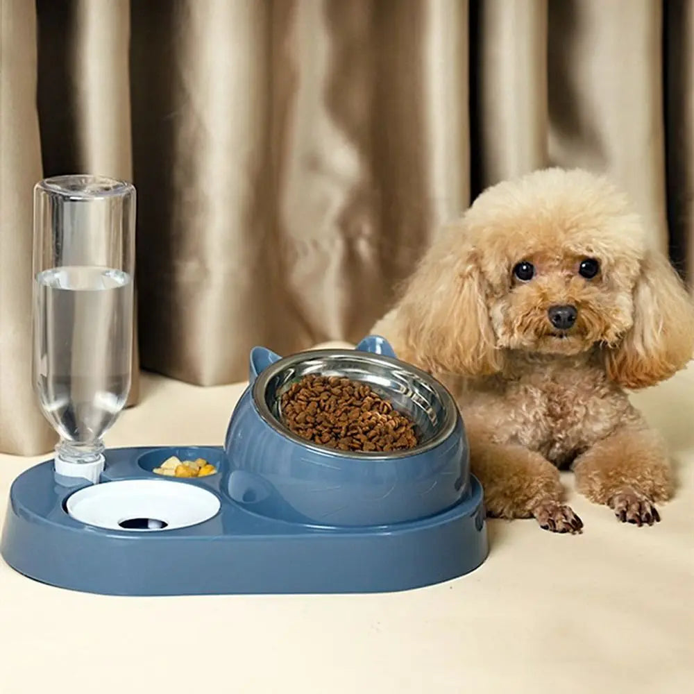 Pet Food Bowl and Water Dispenser