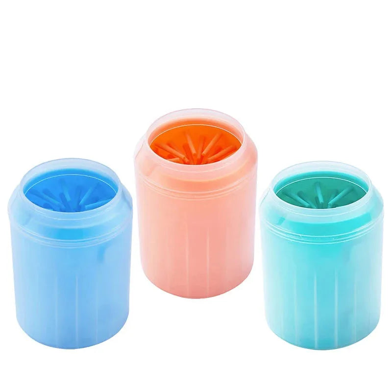 Portable Paw Cleaner Cup with Soft Silicone Brush