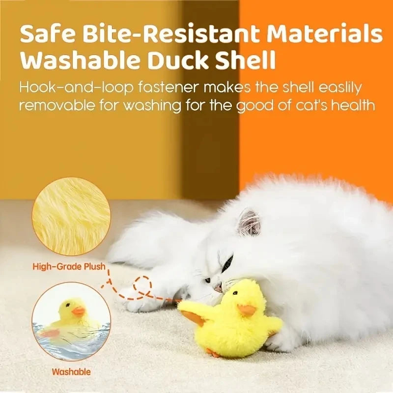 Flapping Duck Cat Toy with Vibration Sensor