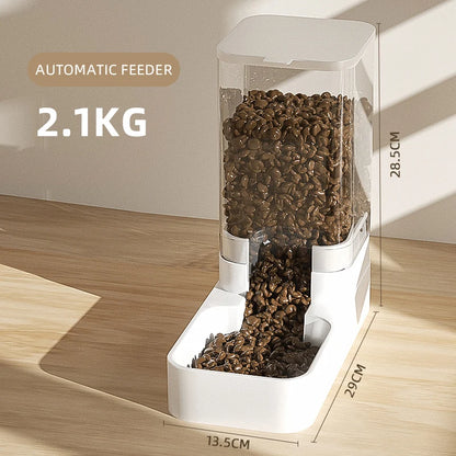 Automatic Dog & Cat Feeder with Water Bowl and Food Storage Container