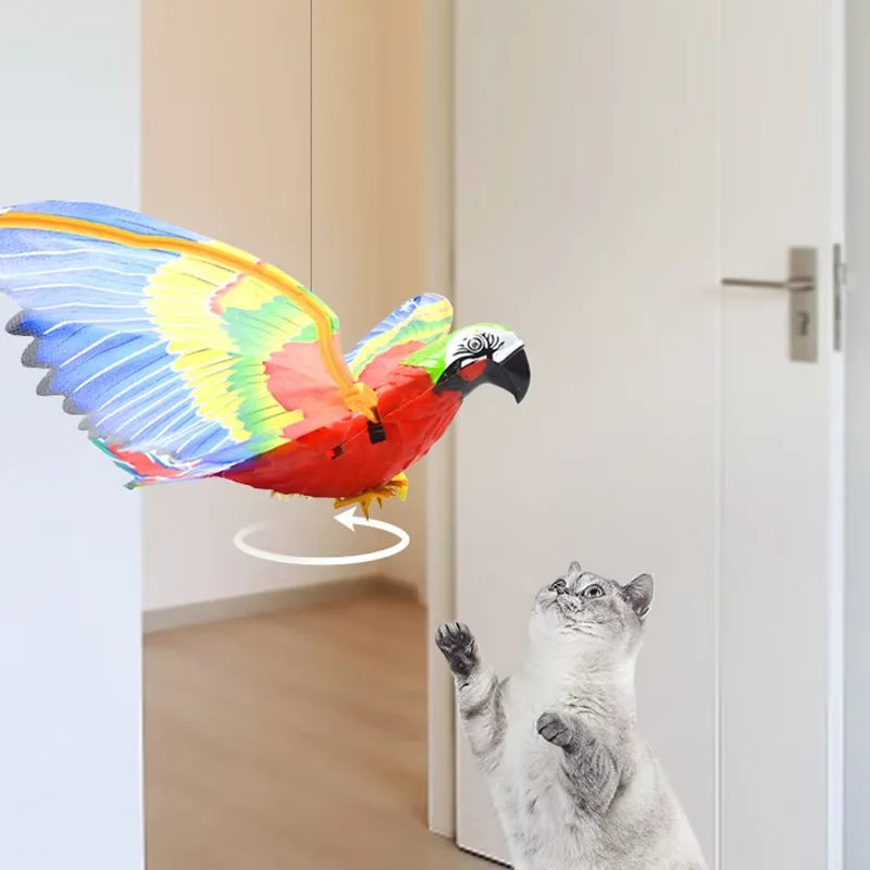 Interactive Electric Parrot Cat Toy