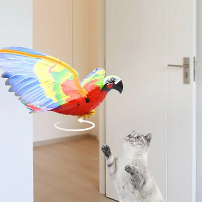 Interactive Electric Parrot Cat Toy