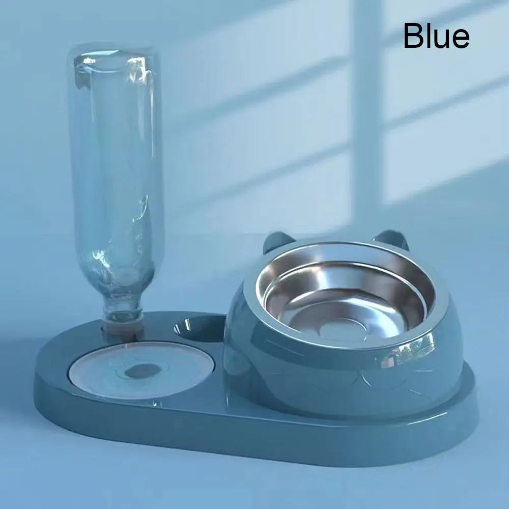 Pet Food Bowl and Water Dispenser