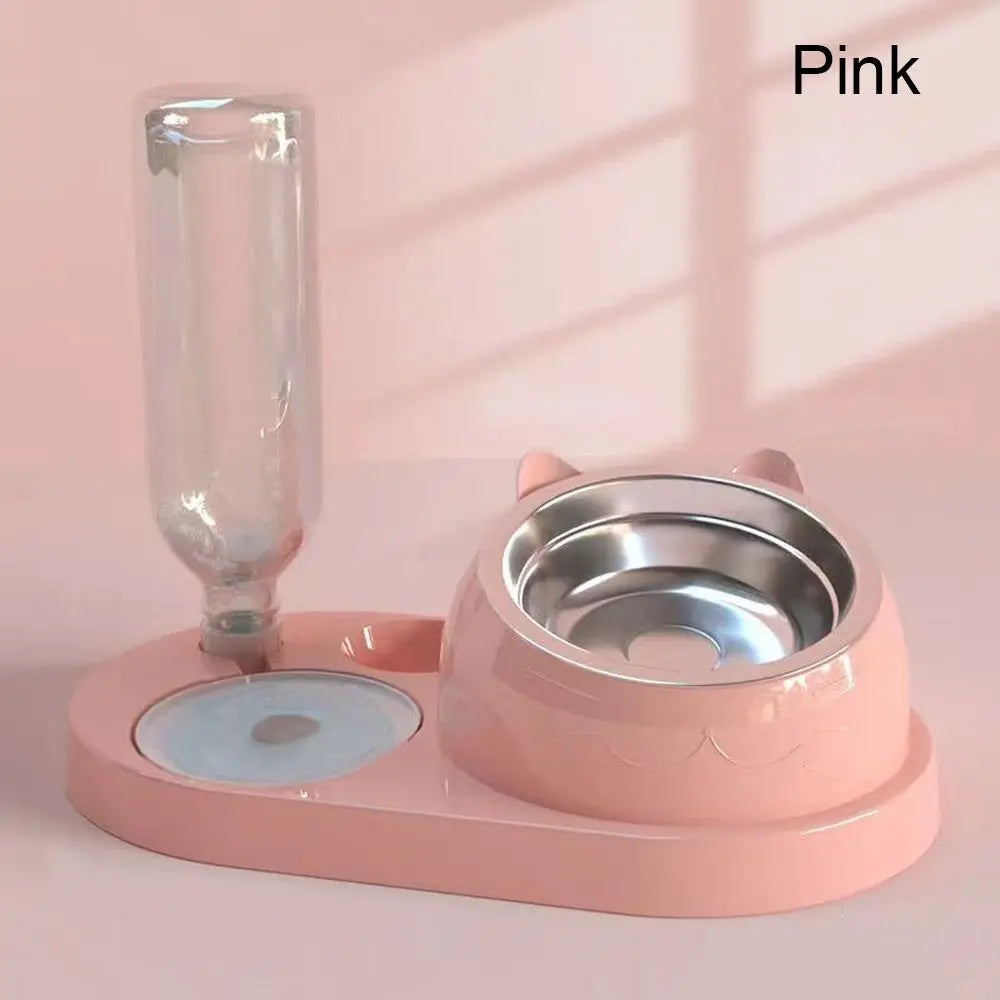 Pet Food Bowl and Water Dispenser