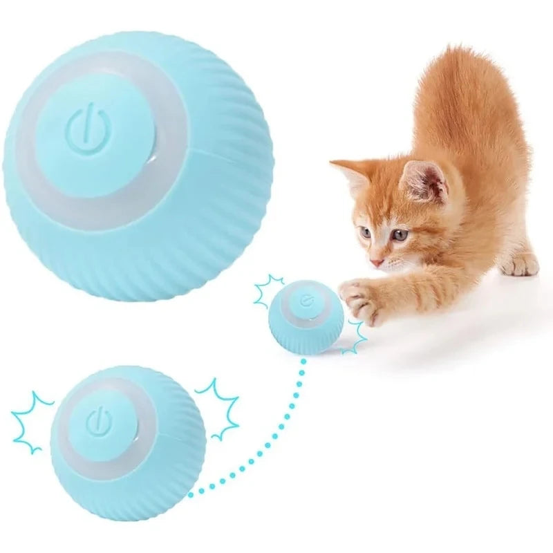 Interactive Automatic Rolling Ball for Cat 