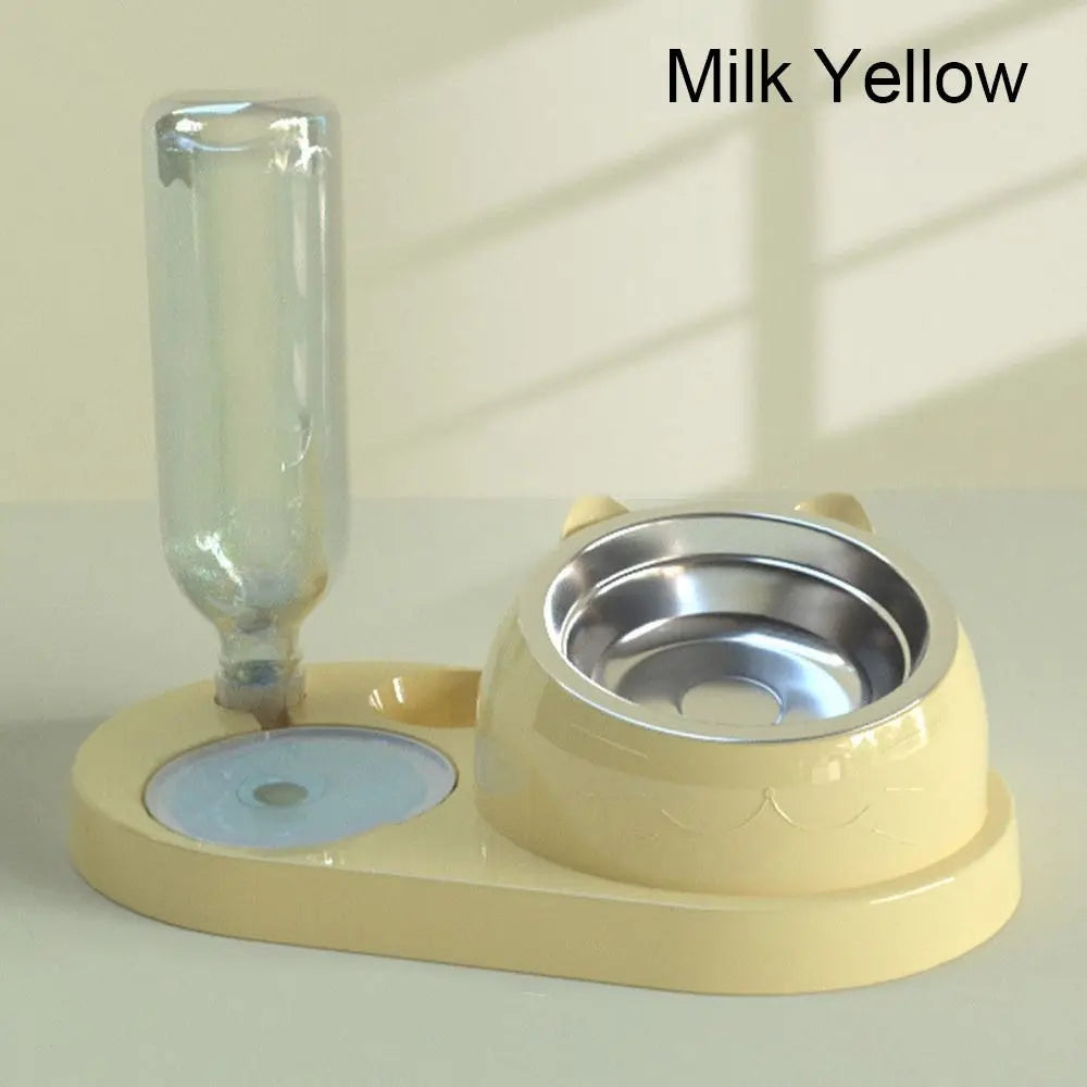 Pet Food Bowl and Water Dispenser