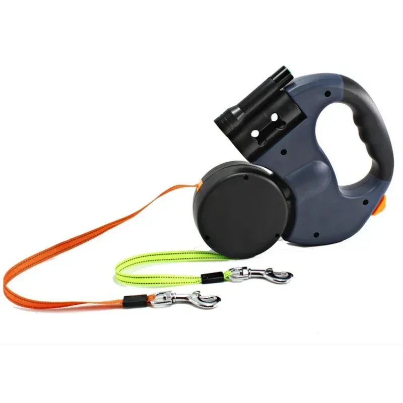 LED Retractable Dual-Head Dog Leash