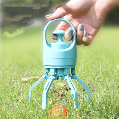 Compact Eight-Claw Dog Pooper Scooper with Bag Dispenser